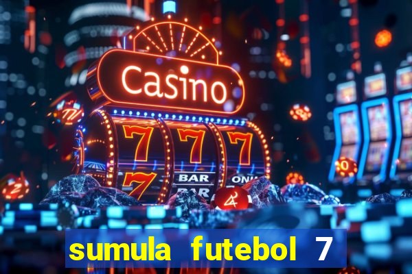 sumula futebol 7 society excel